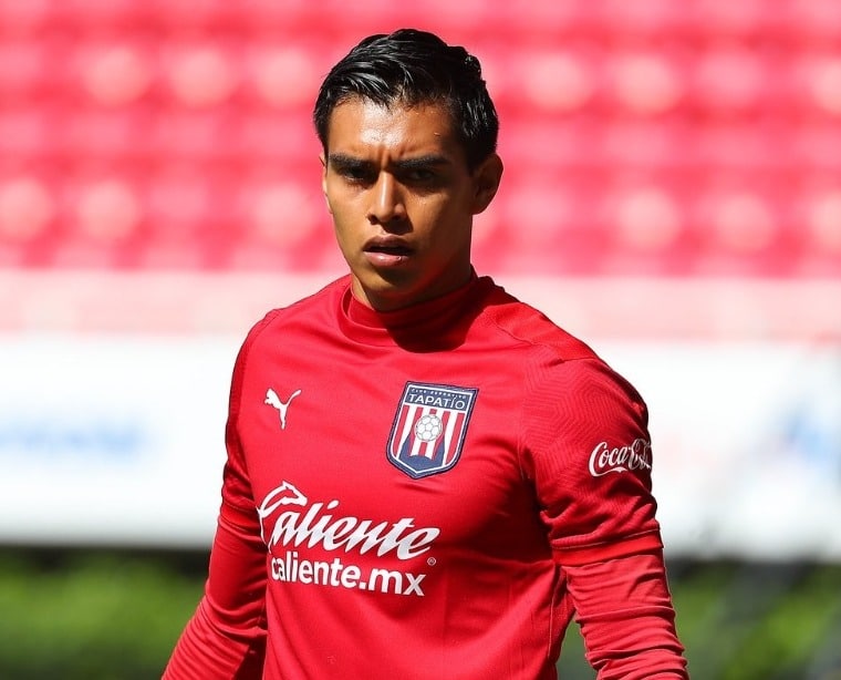 Raúl Rangel en entrenamiento de Chivas.