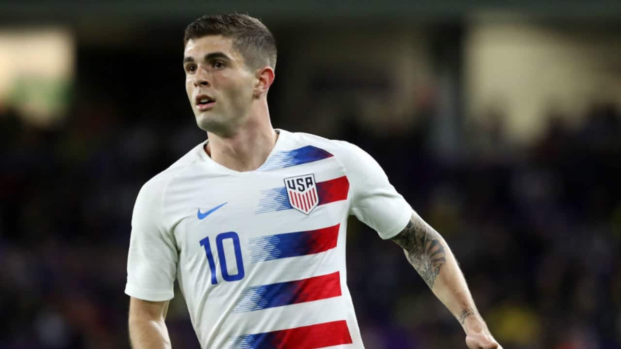 Christian Pulisic en partido de la pasada Copa América.