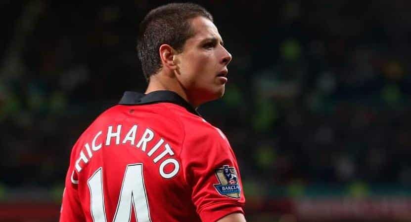 CHICHARITO HERNÁNDEZ DURANTE SU DESTACADA PARTICIPACIÓN CON EL MANCHESTER UNITED