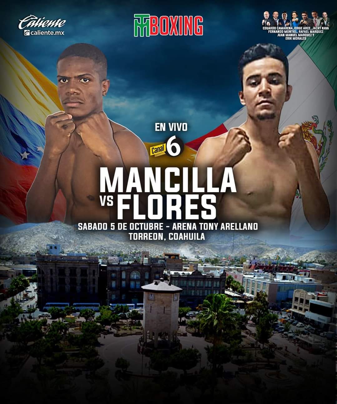 Mancilla vs Flores, este sábado en Torreón en la estelar.