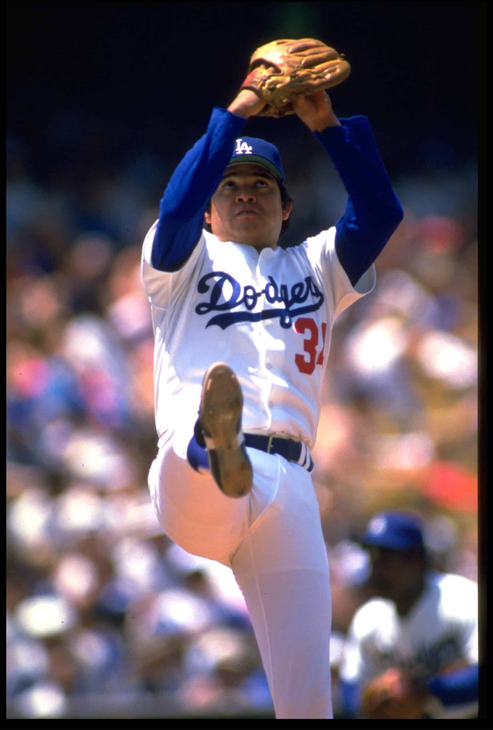 Fernando Valenzuela en su etapa como estrella con los Dodgers.