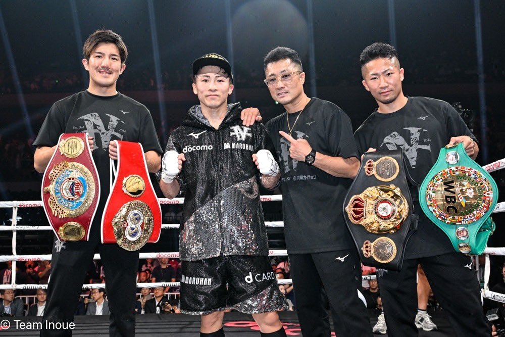 El Campeón Mundial Indisputado Supergallo, el japonés Naoya Inoue, expondrá sus coronas de la FIB, OMB, CMB y AMB.