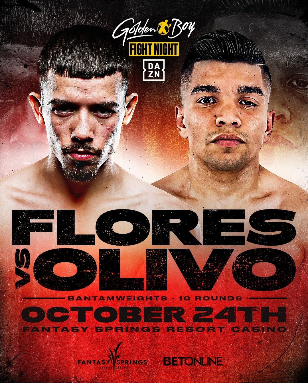 Manuel Flores se enfrentará a Víctor Emanuel Olivo el jueves 24 de octubre de 2024 en Fantasy Springs Casino, Indio.