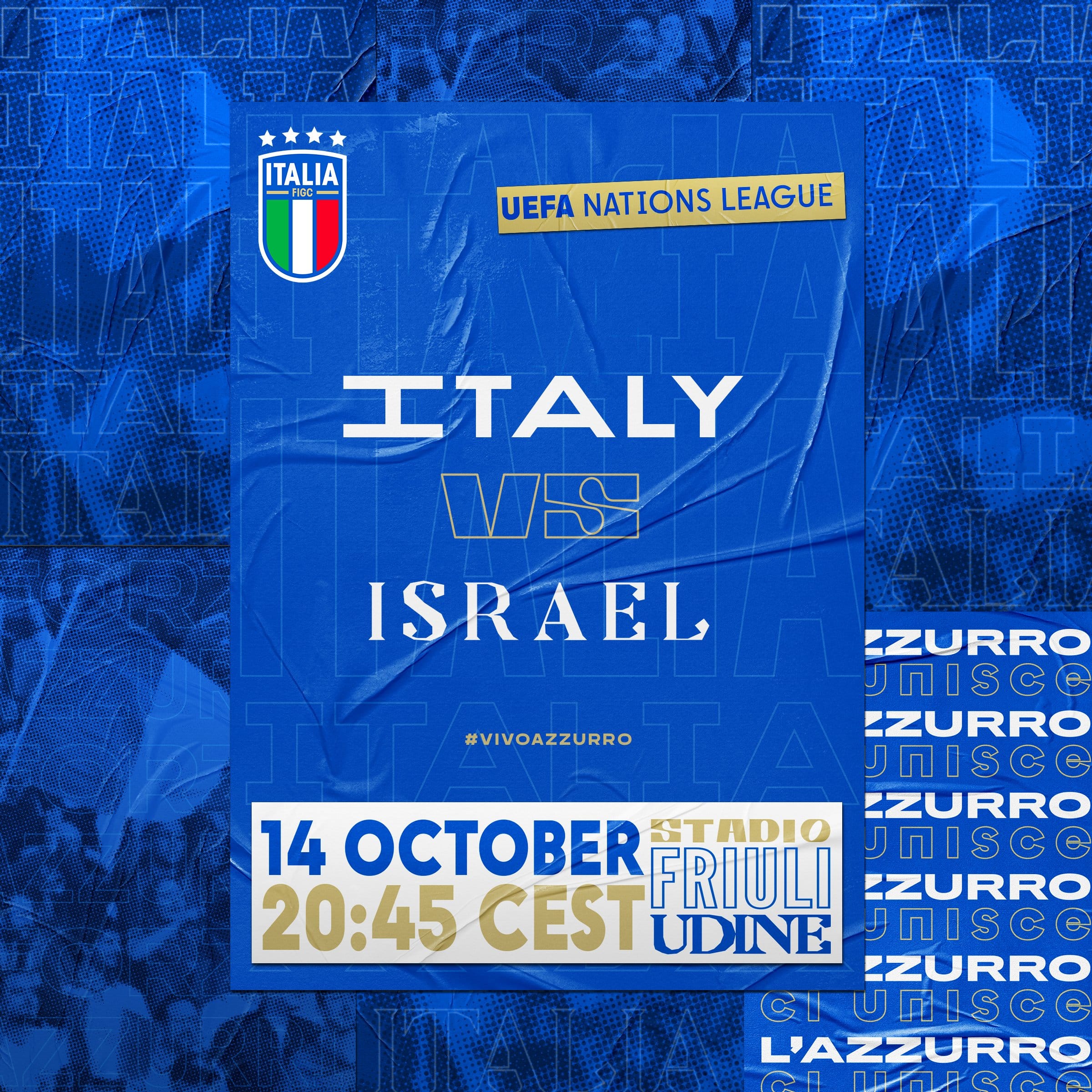 Italia recibe este lunes a Israel en la jornada 4 de la Nations League.