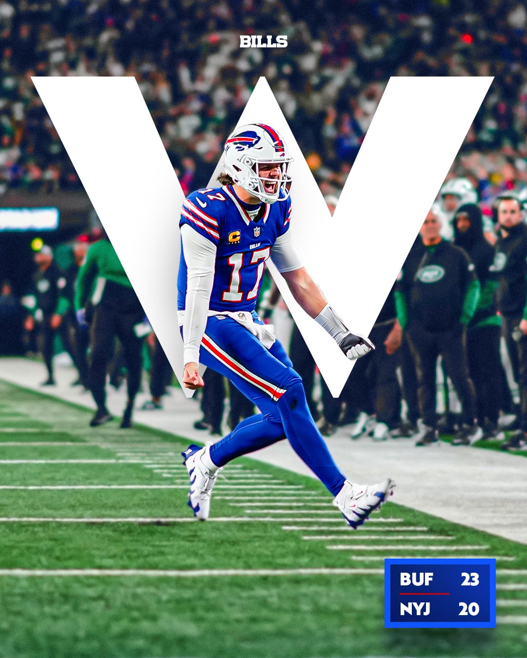 Los Bills sobreviven a los Jets en el MetLife Stadium.