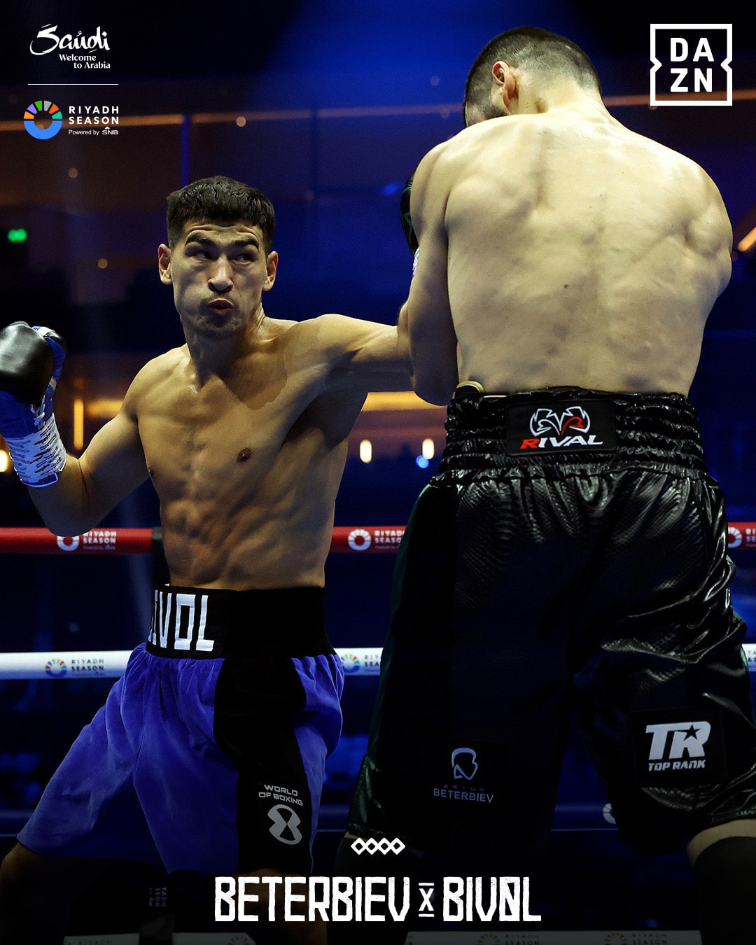 Dmitry Bivol en la pelea ante Artur Beterbiev este sábado.