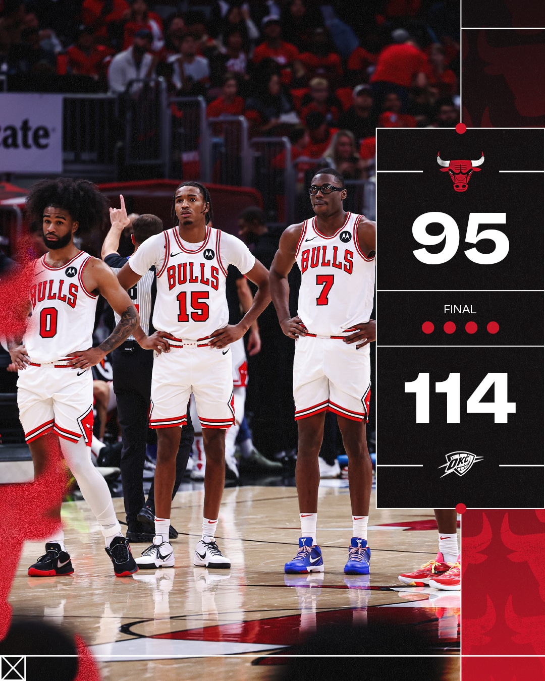 Los Bulls vienen de perder ante el Thunder de Oklahoma.