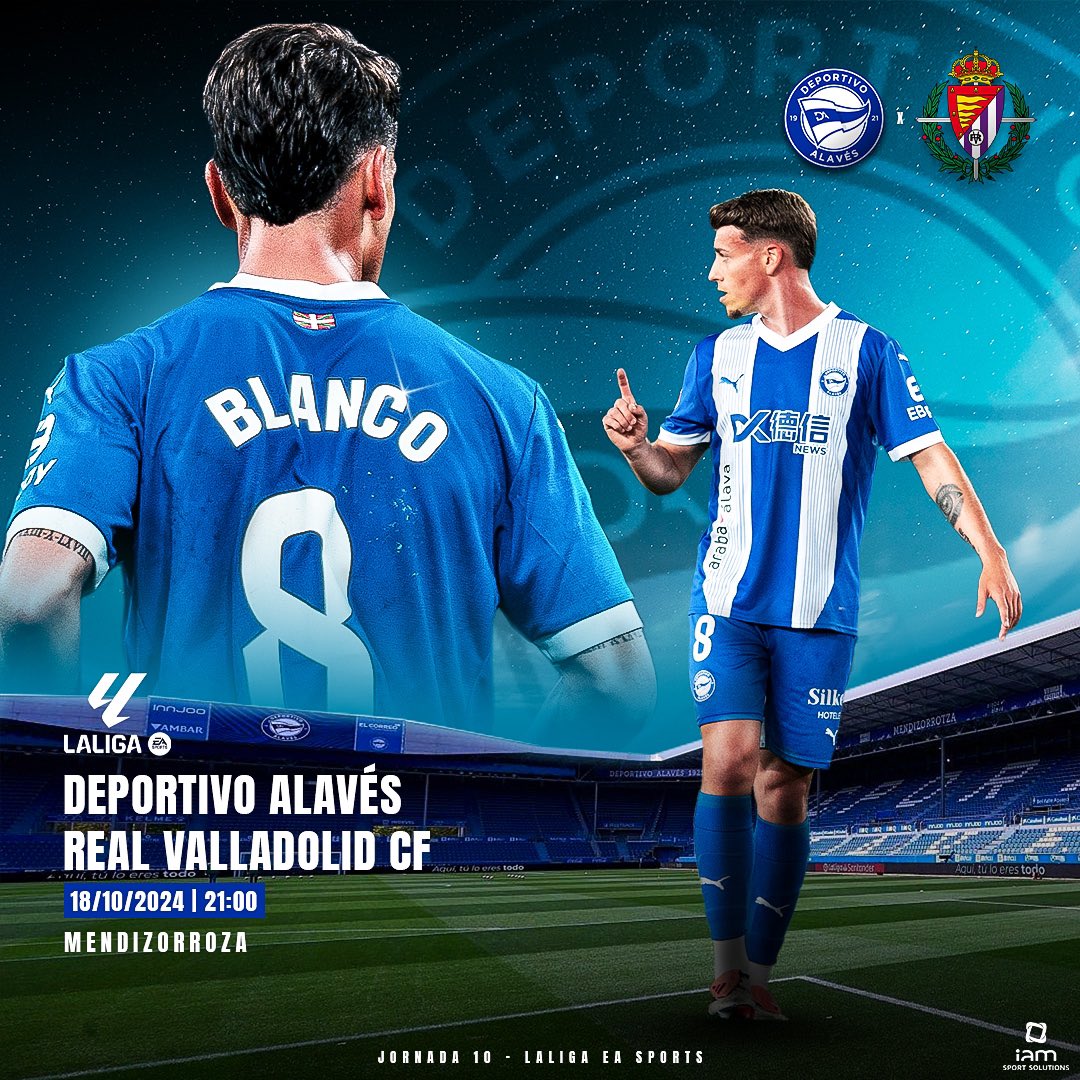 Alavés recibe este día al Valladolid en la jornada 10.