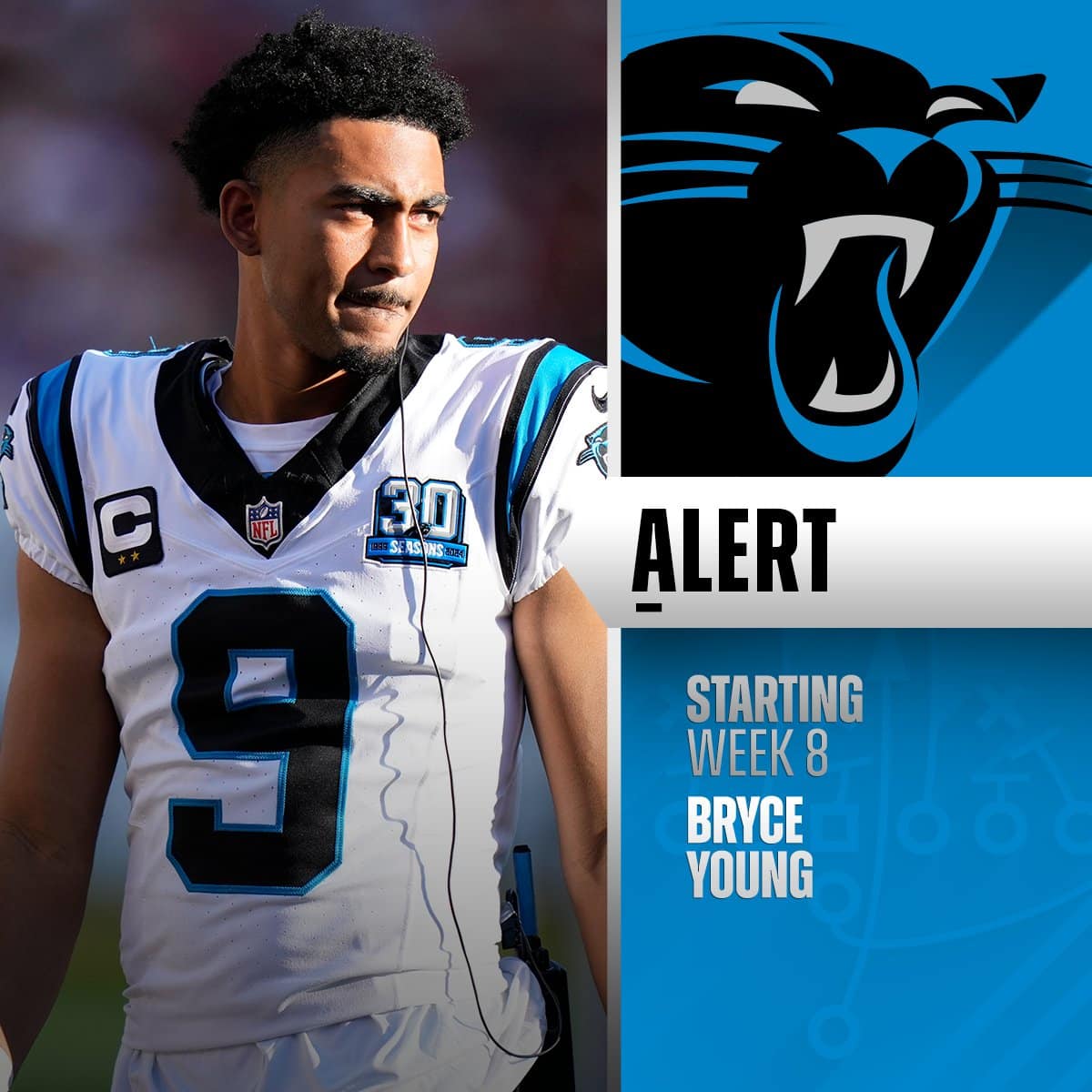 Bryce Young será titular en la Semana 8 ante los Broncos.