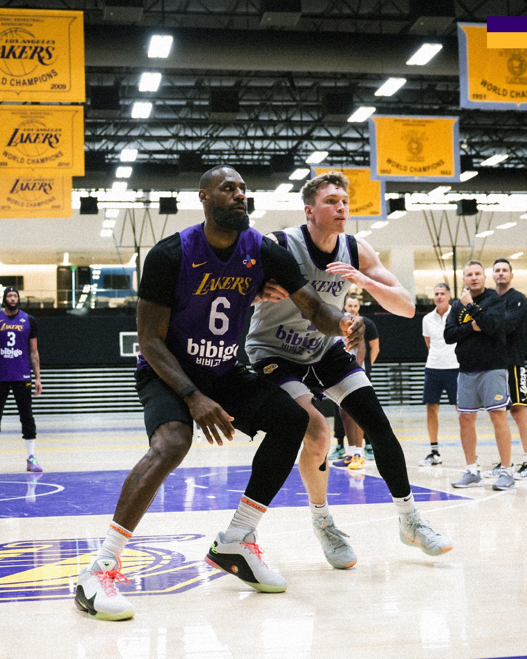 LeBron James en entrenamiento previo a este viernes.