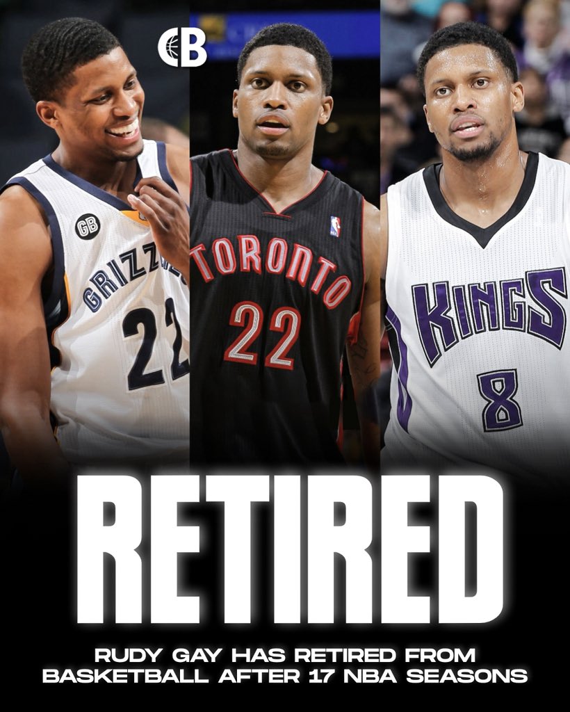 Rudy Gay dice adiós a la NBA tras 17 temporadas.