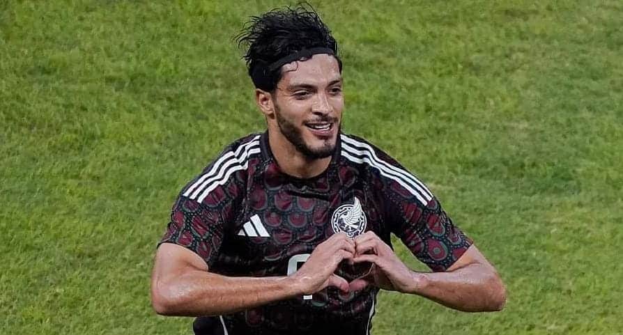 RAÚL JIMÉNEZ FESTEJÓ DE MANERA EFUSIVA SU GOL EN EL MÉXICO VS ESTADOS UNIDOS