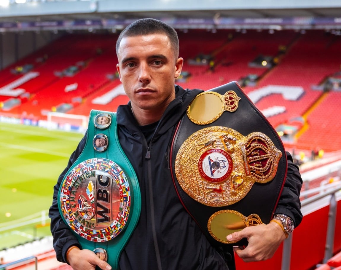 Nick Ball desde el estadio de Anfield a solo dos días de su pelea.