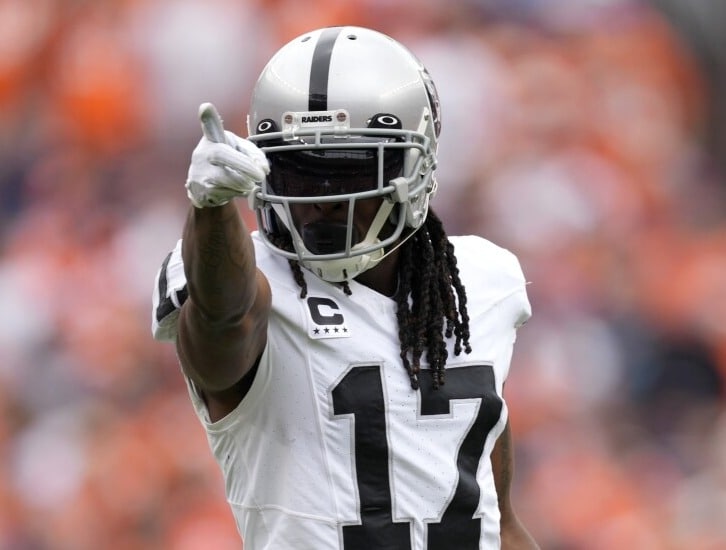 Davante Adams en su paso por los Raiders de Las Vegas.