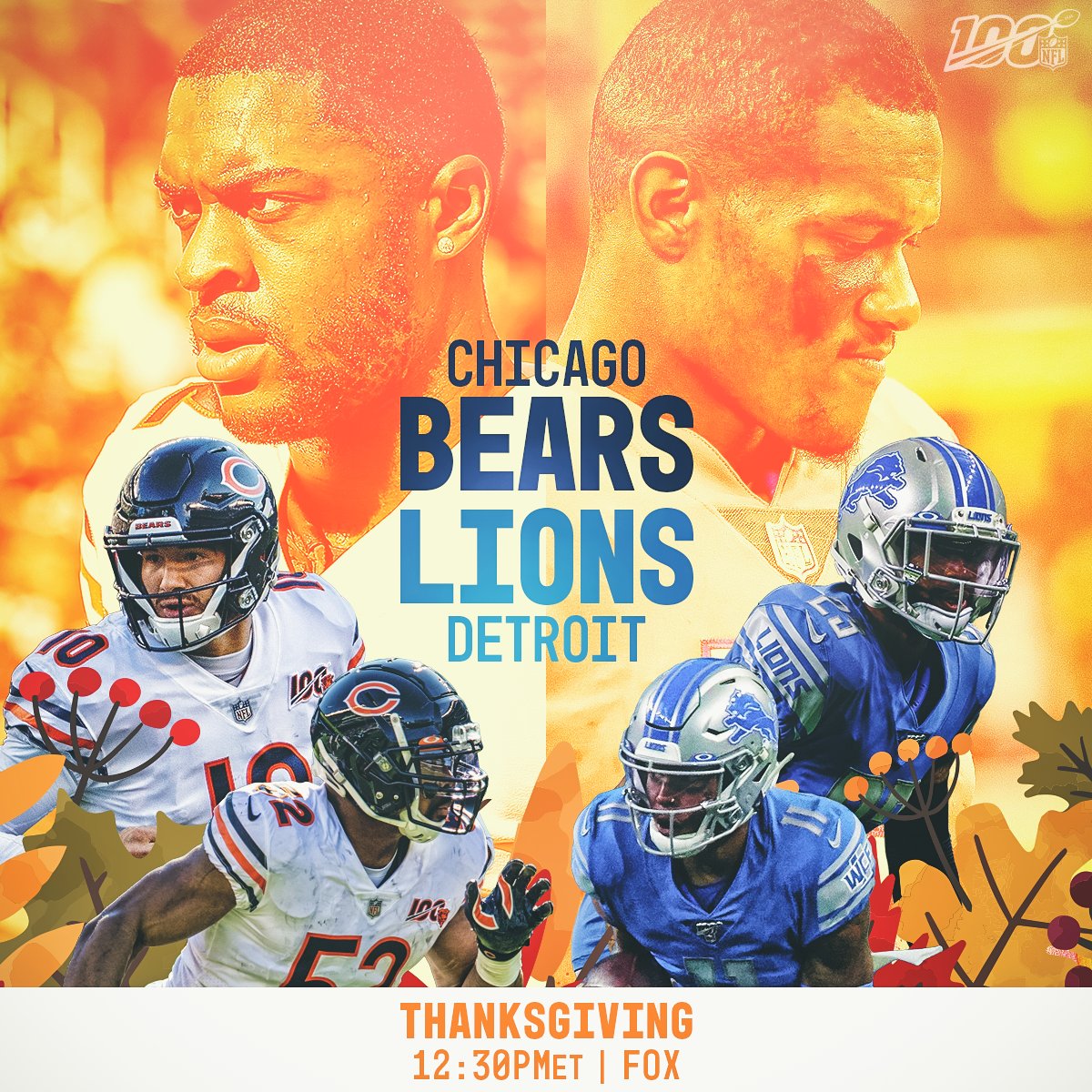 Bears vs Lions juegan esta Semana 13 de la NFL.