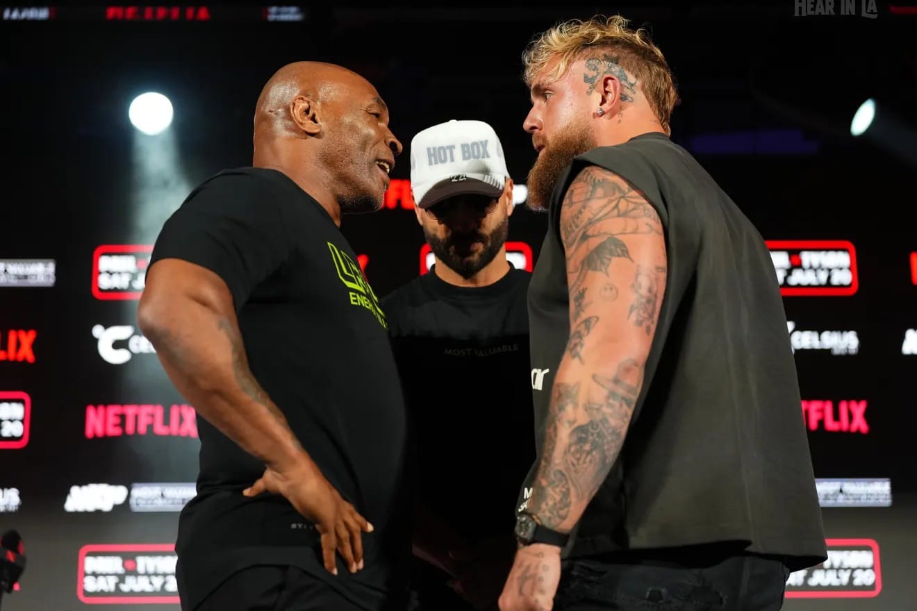 Mike Tyson lanza advertencia a Jake Paul previo a la pelea.