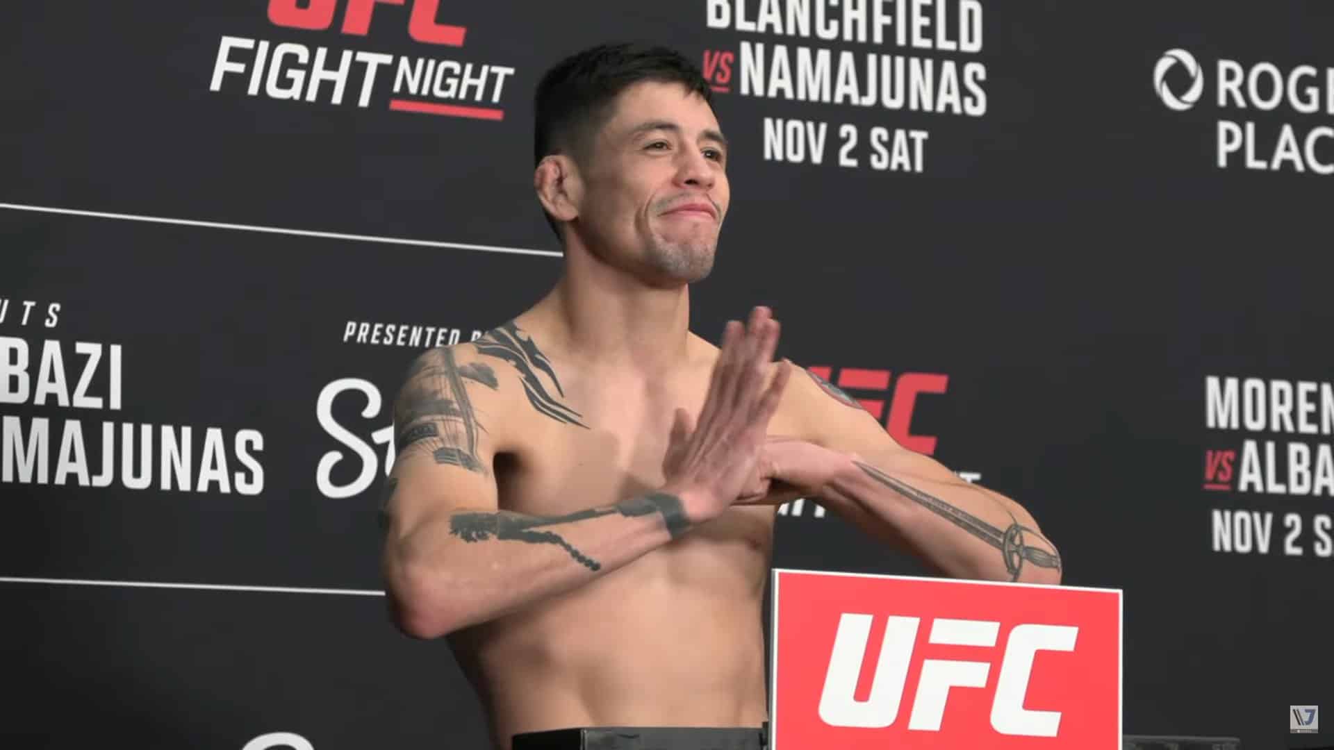 Brandon Moreno y Amir Albazi en peso para el UFC Edmonton del sábado por ESPN.