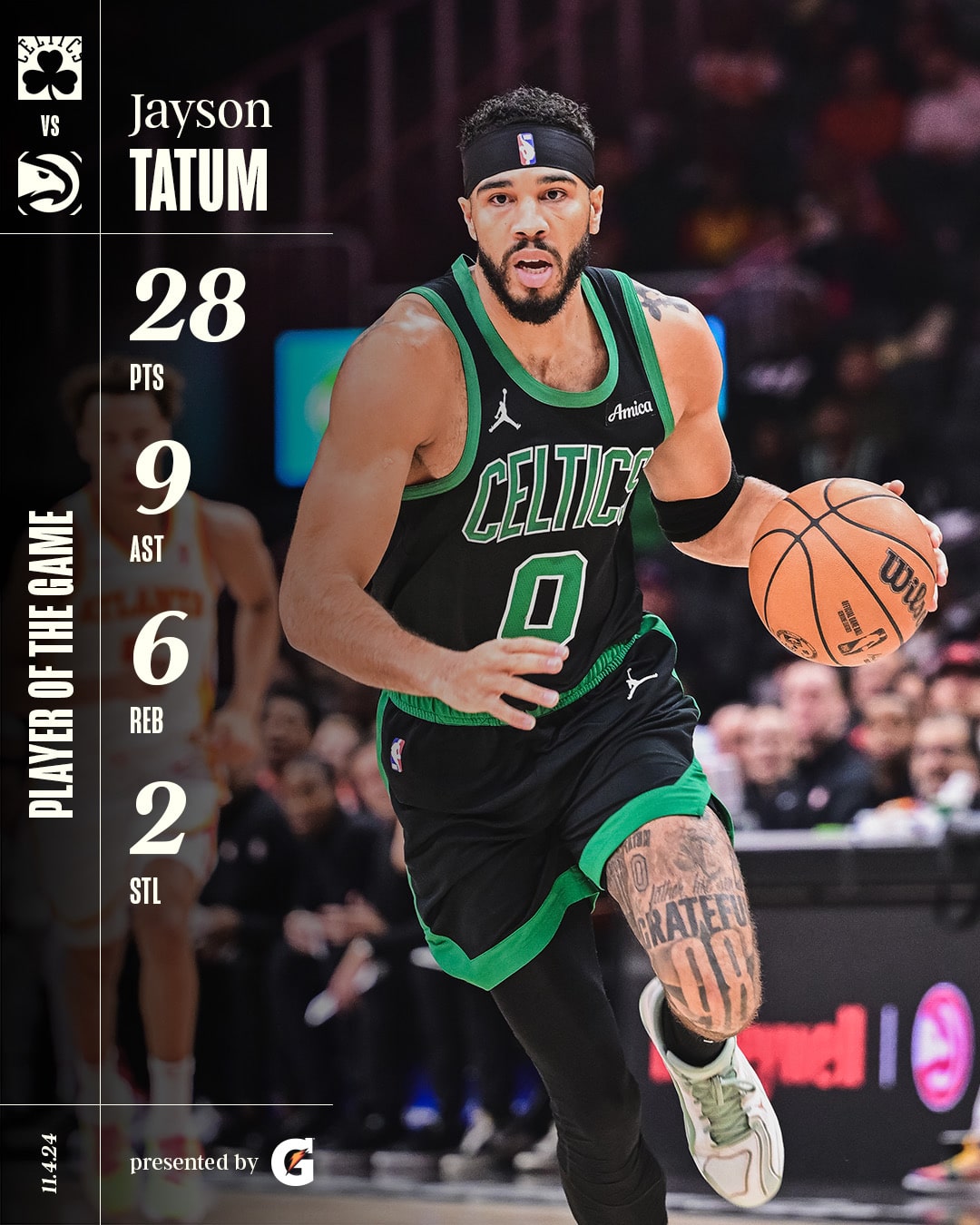 Jayson Tatum sigue siendo la figura de los Celtics esta temporada.