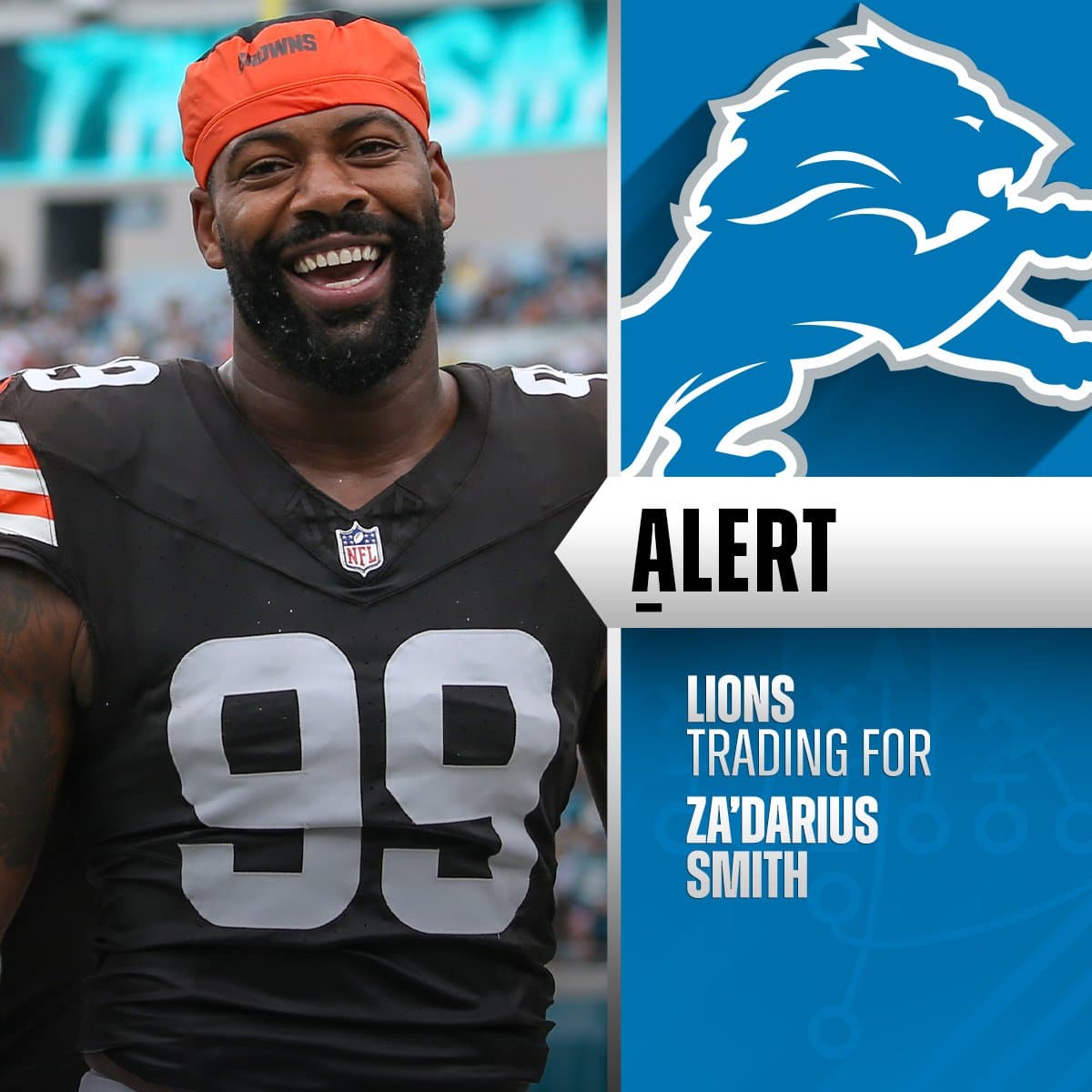 Za'Darius Smith fue canjeado a los Detroit Lions.