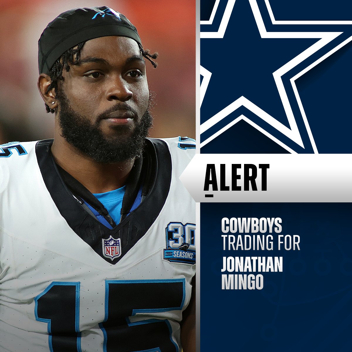 Los Cowboys obtienen ayuda en el WR en el intercambio por Jonathan Mingo.