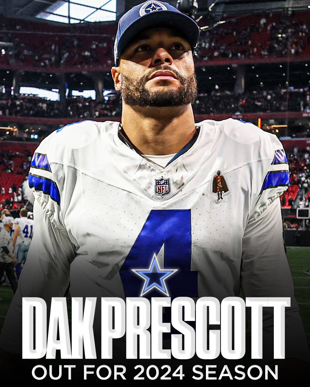 Dak Prescott se someterá a una cirugía y se perderá el resto de la temporada 2024.