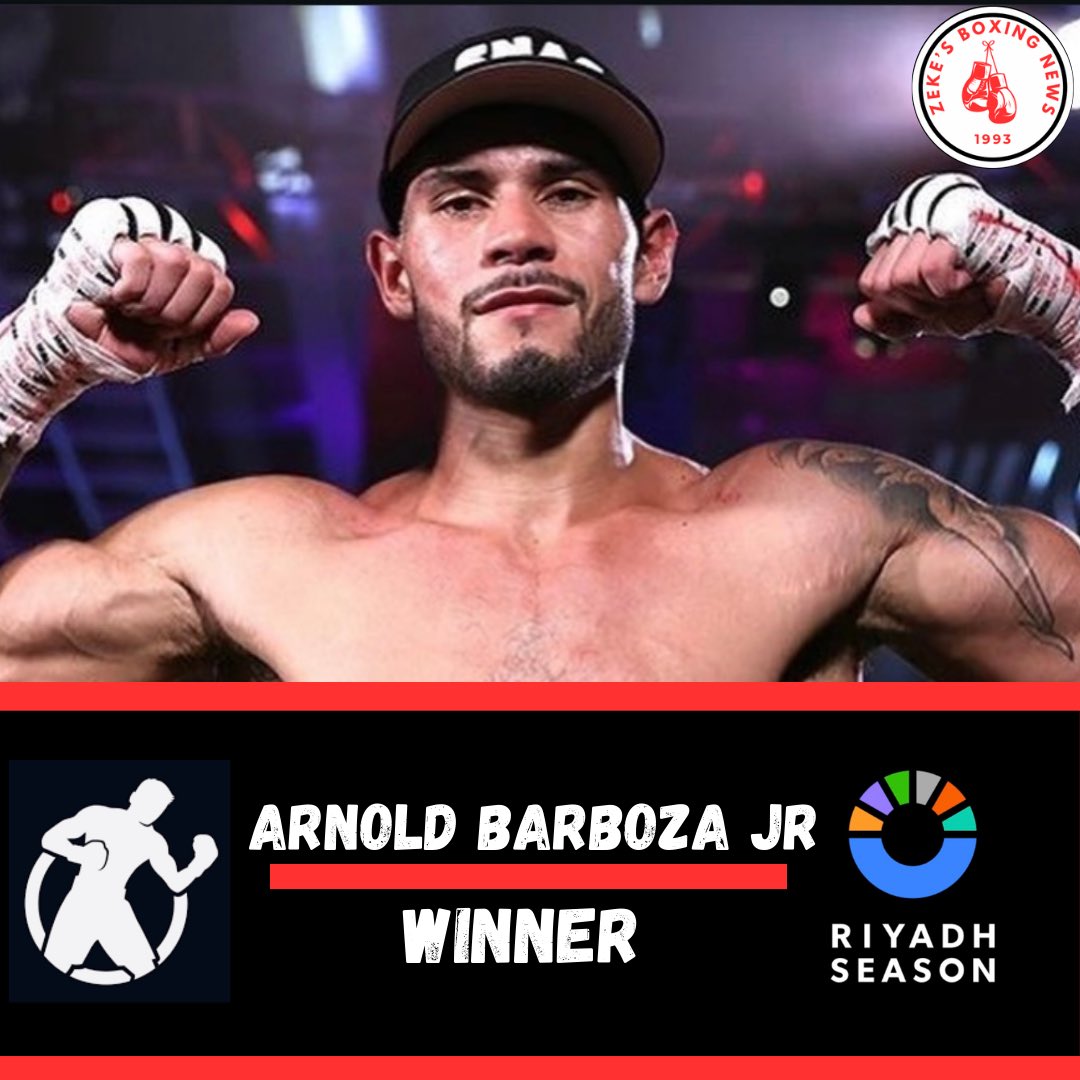 Arnold Barboza gana en Arabia Saudita ante José Ramírez.