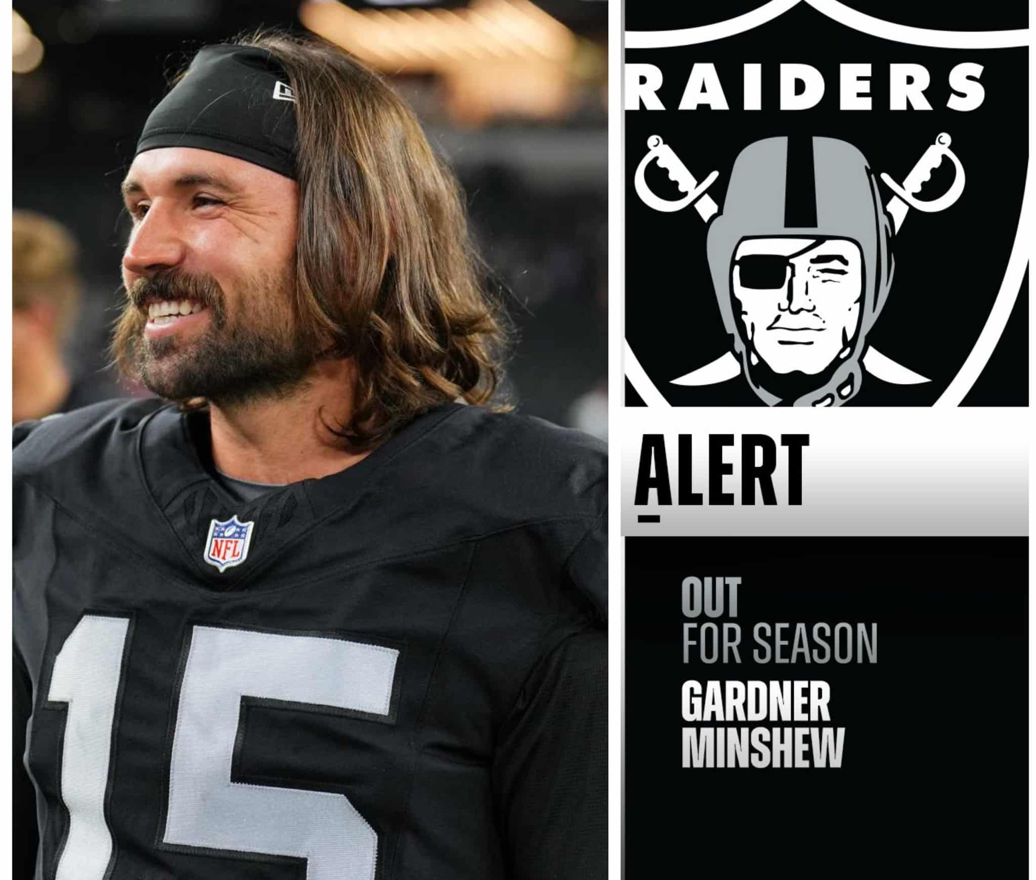 Raiders pierden por la temporada a Gardner Minshew según fuentes.