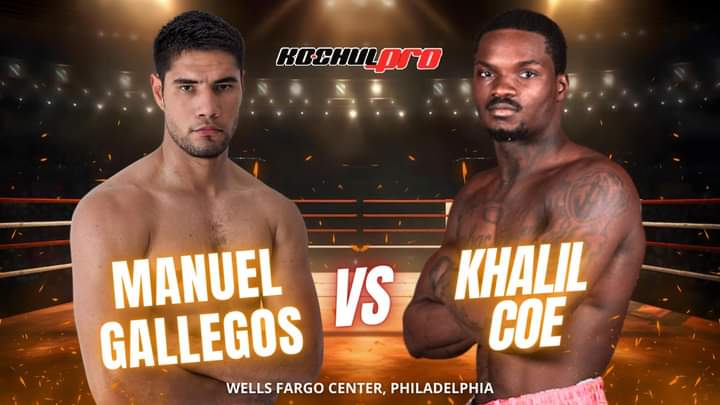 Manuel Gallegos vs Khalil Cole, este sábado desde Filadelfia.