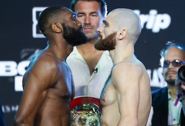 Jaron Ennis vs Karen Chukhadzhian, este sábado desde el Wells Fargo Center.