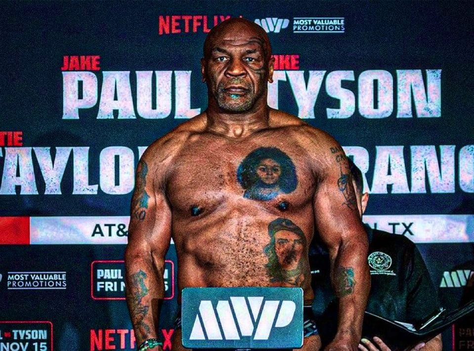 A sus 58 años de edad, Mike Tyson llega en excelente forma física.