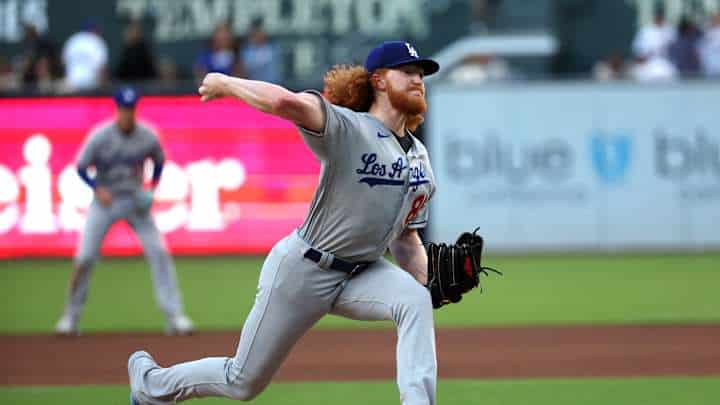 DUSTIN MAY EN SU ÚLTIMA SALIDA DE LOS DODGERS