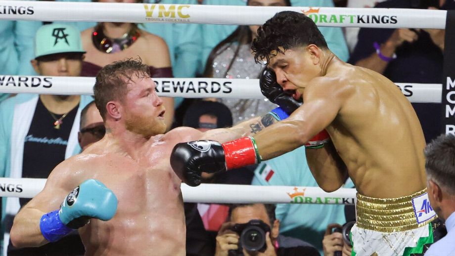 'Canelo' Álvarez en su pelea de mayo ante Jaime Munguía.