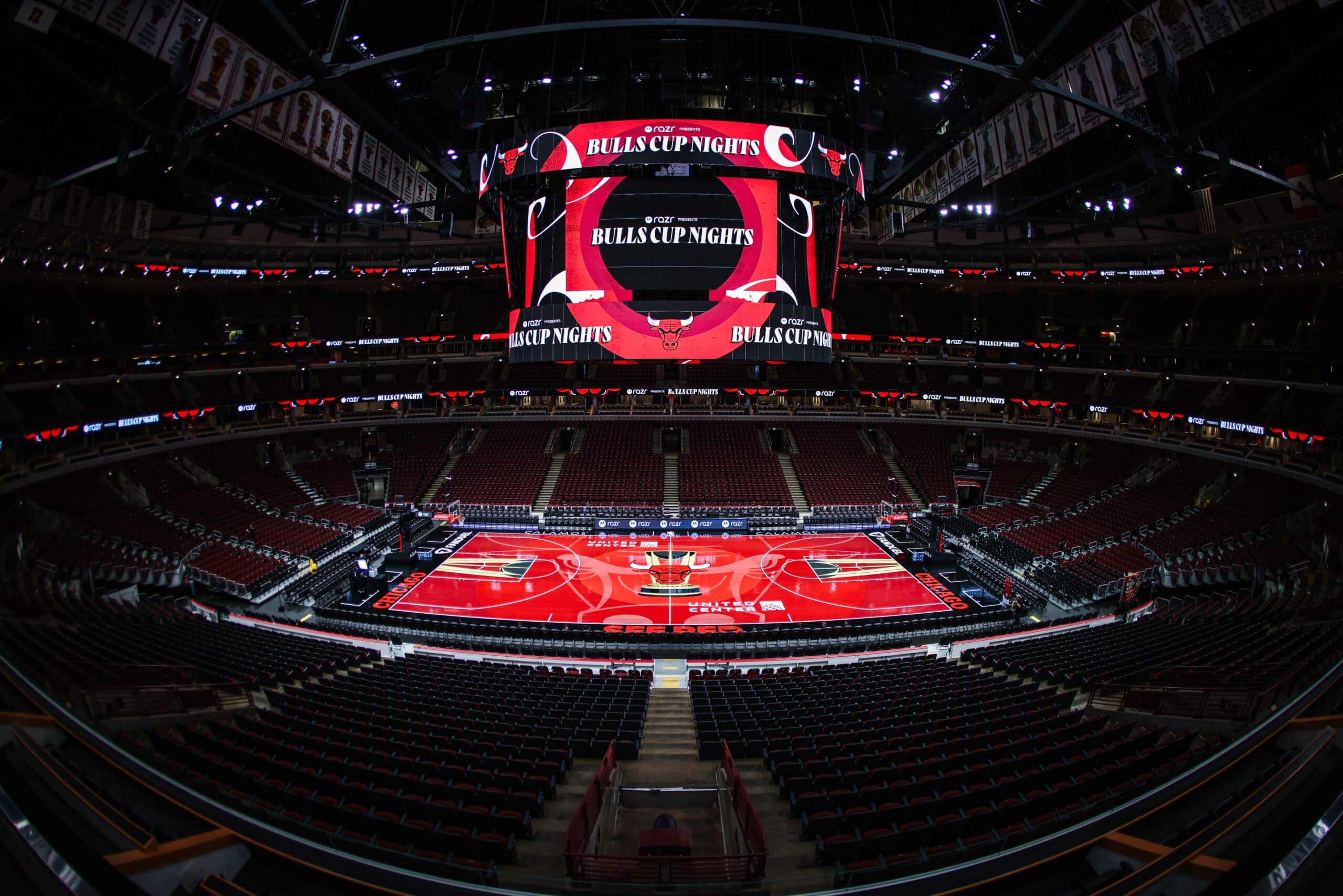 El United Center será la sede del juego entre Bulls y Nets este lunes.