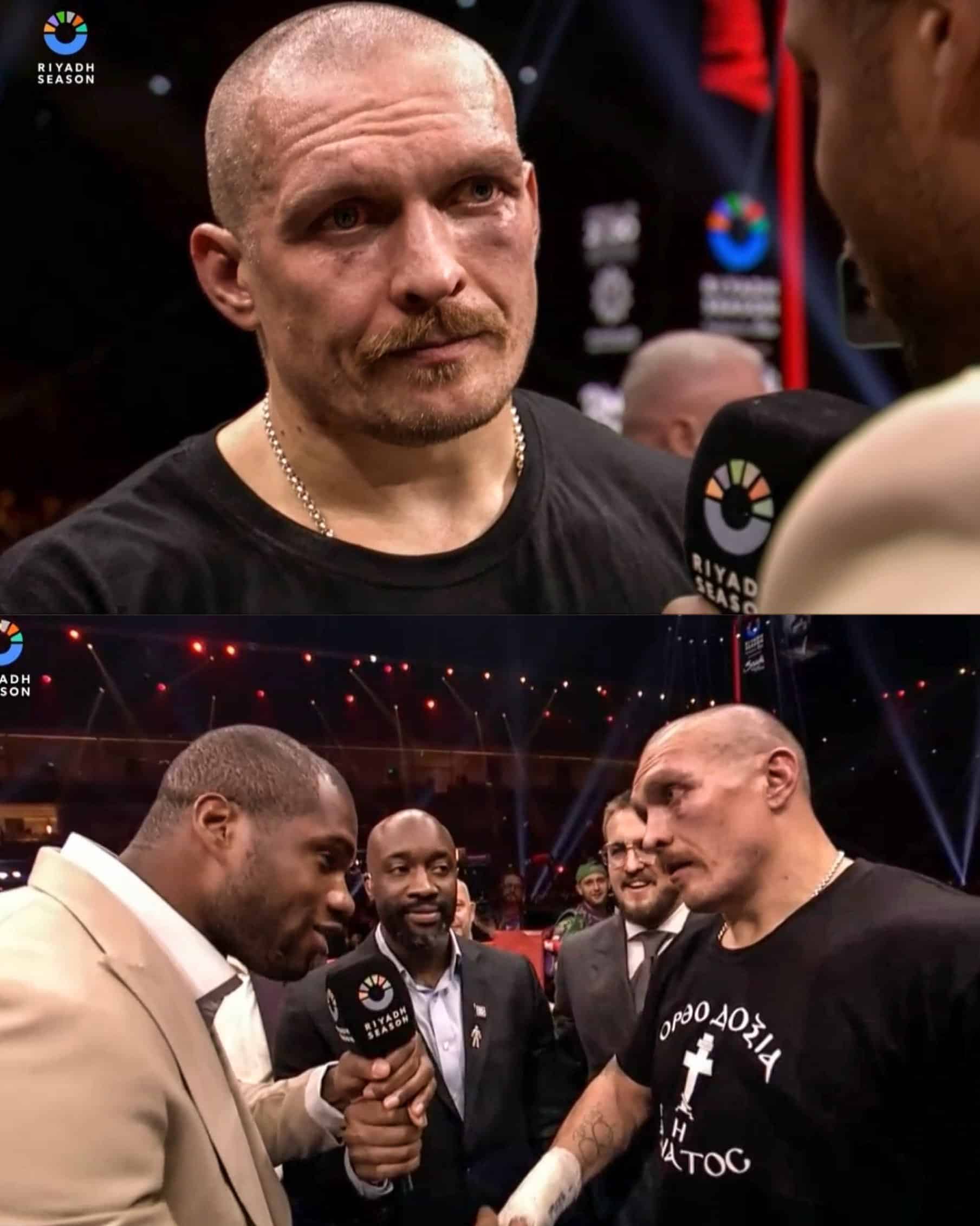 Daniel Dubois le dice a Usyk que le robaron en su primera pelea y pide la revancha.