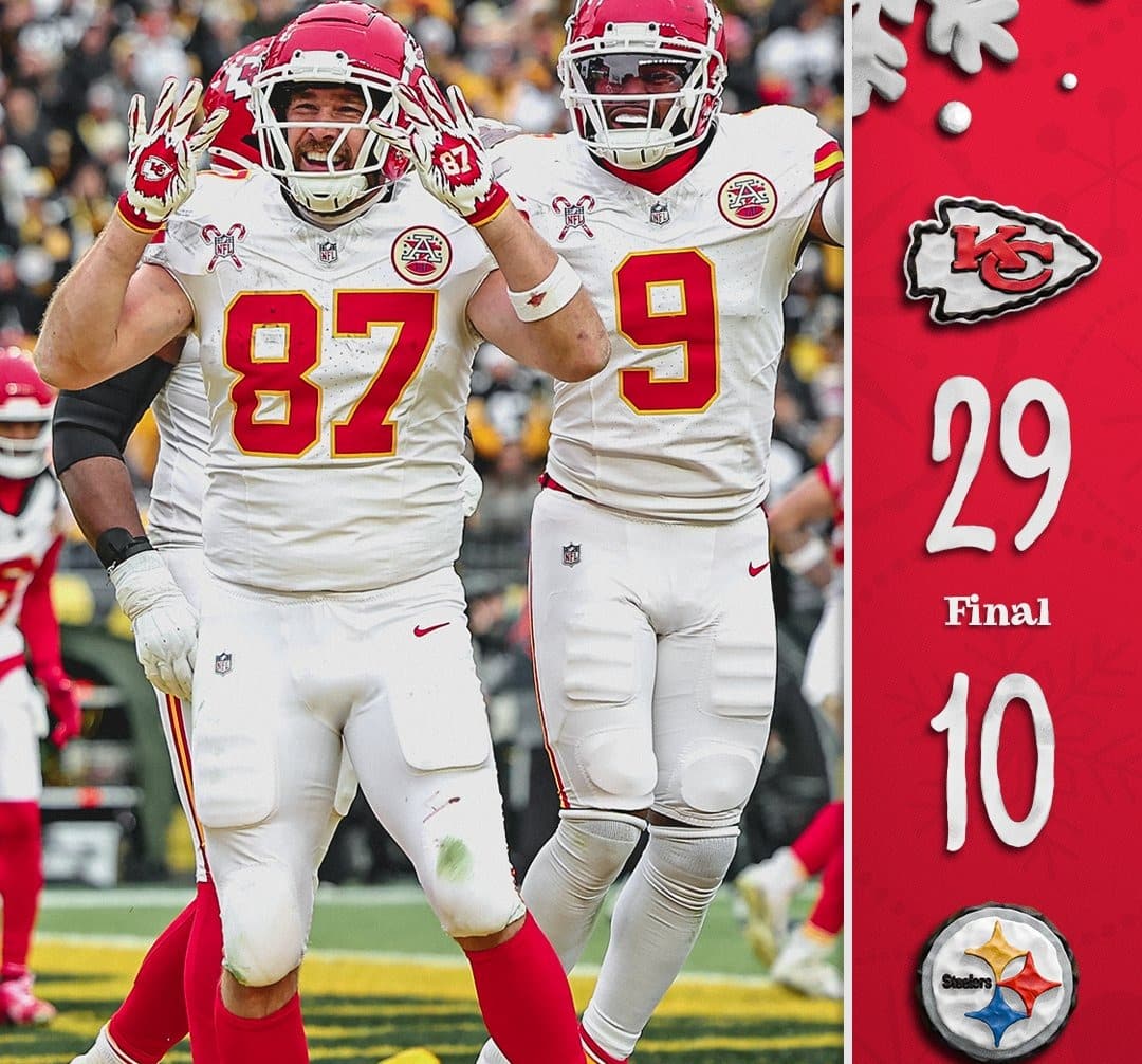 Los Chiefs se imponen este día de navidad a los Steelers.