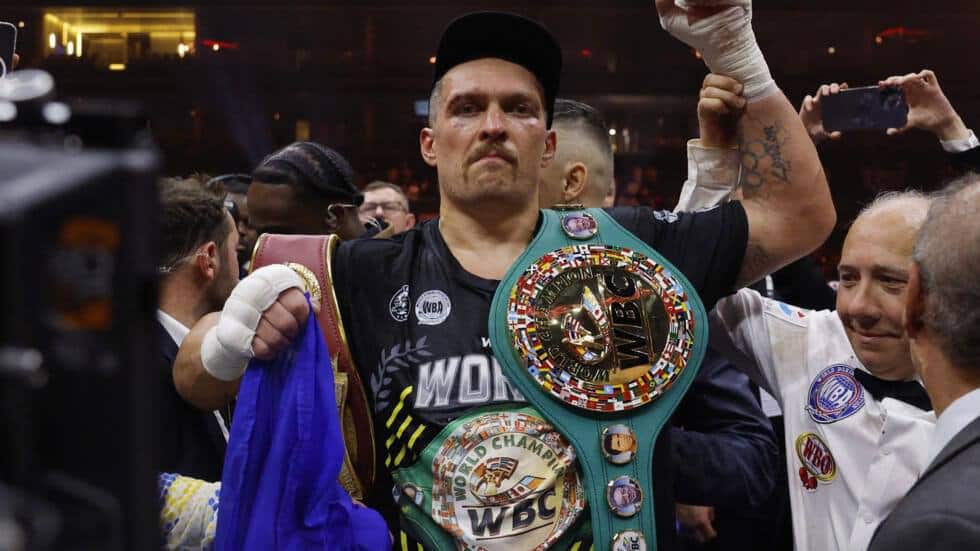 Usyk fue el mejor peleador del año 2025.