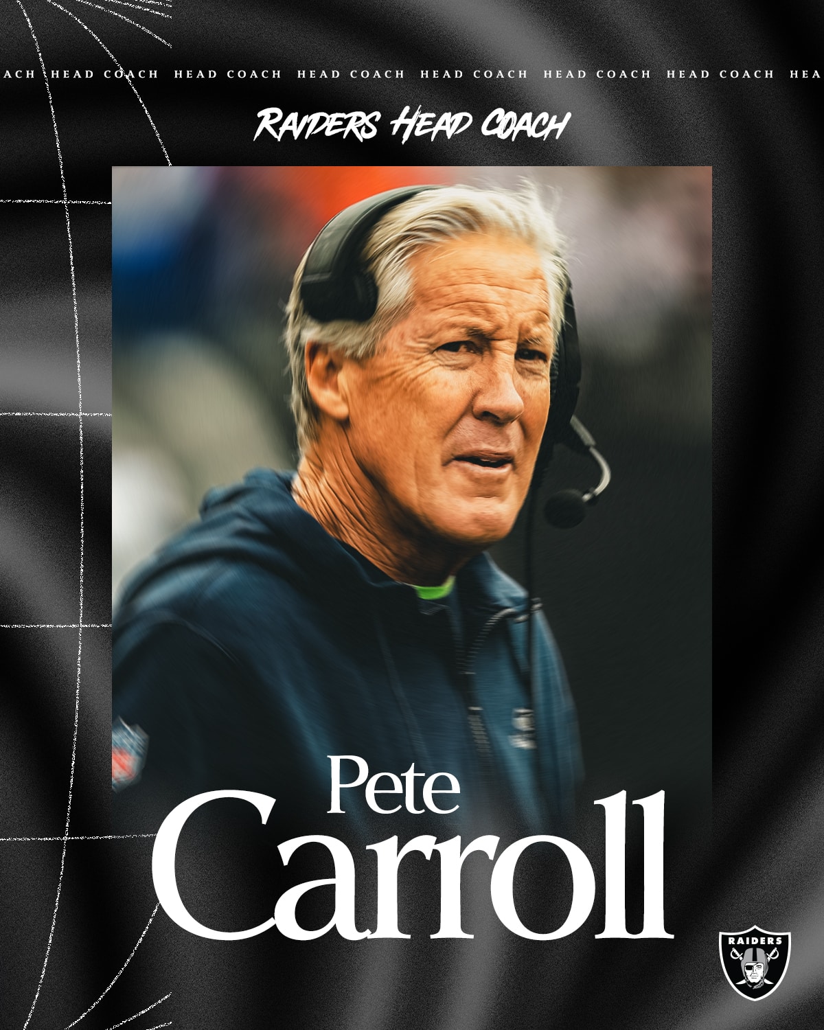 Pete Carroll llega al mando de los Raiders.