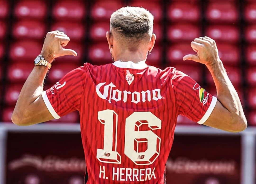 HÉCTOR HERRERA PORTARÁ LA PLAYERA CON EL NÚMERO 16 DEL DEPORTIVO TOLUCA EN EL PRÓXIMO CLAUSURA 2025 DE LA LIGA MX