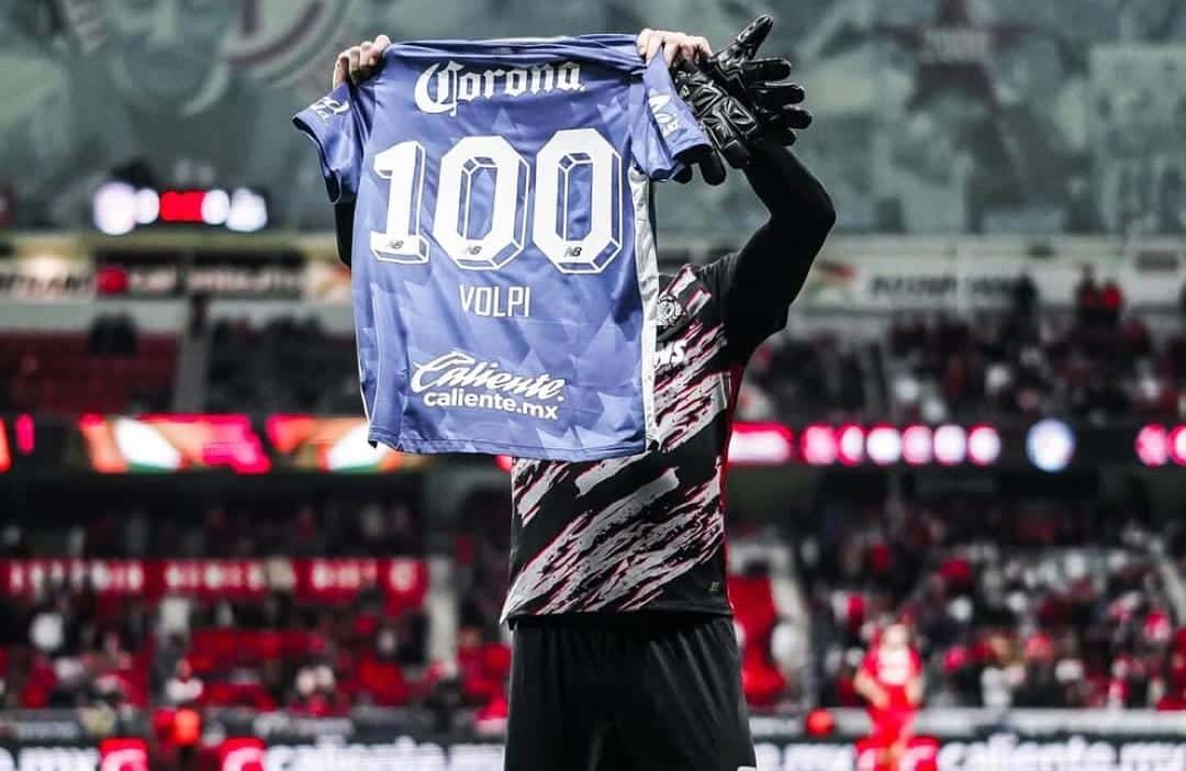 TIAGO VOLPI YA SUMA MÁS DE 100 PARTIDOS CON LA PLAYERA DEL TOLUCA FC EN LA LIGA MX