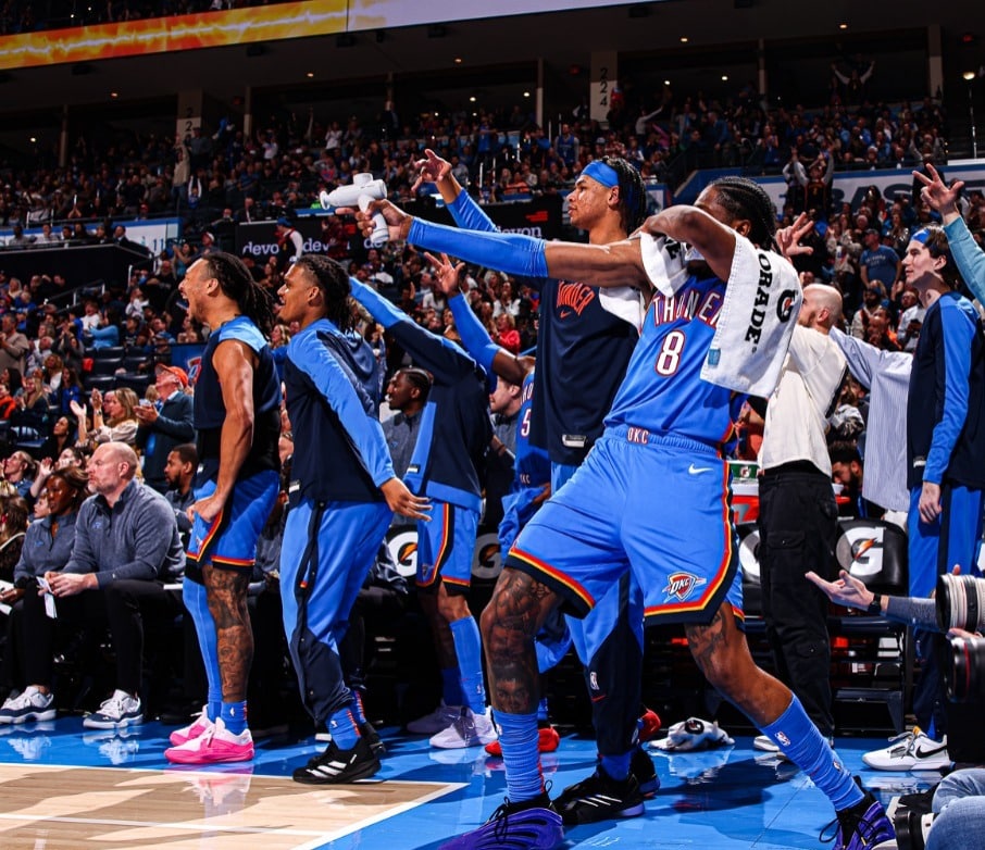 OKC Thunder es el líder de la Conferencia Oeste de la NBA, con marca de 26-5.