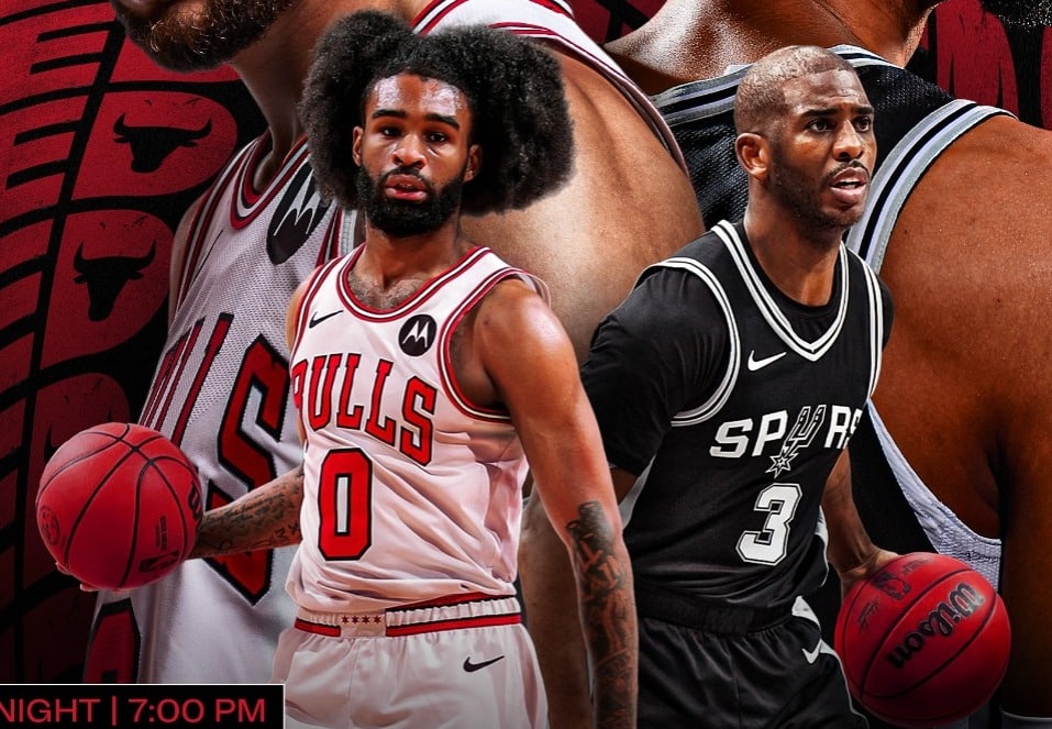 Chicago Bulls vs San Antonio Spurs, este lunes.