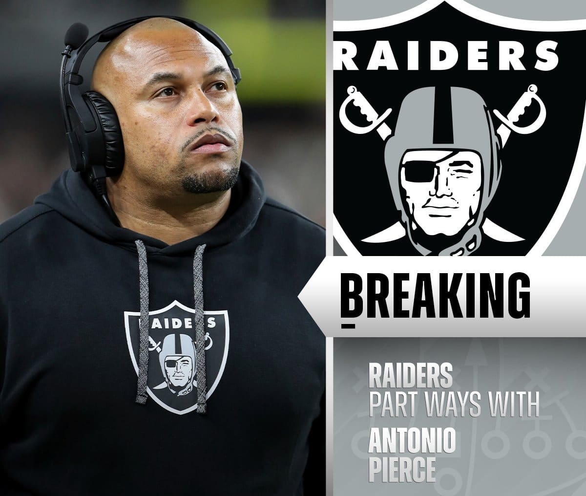 Las Vegas Raiders despiden a Antonio Pierce después de sólo una temporada al mando.