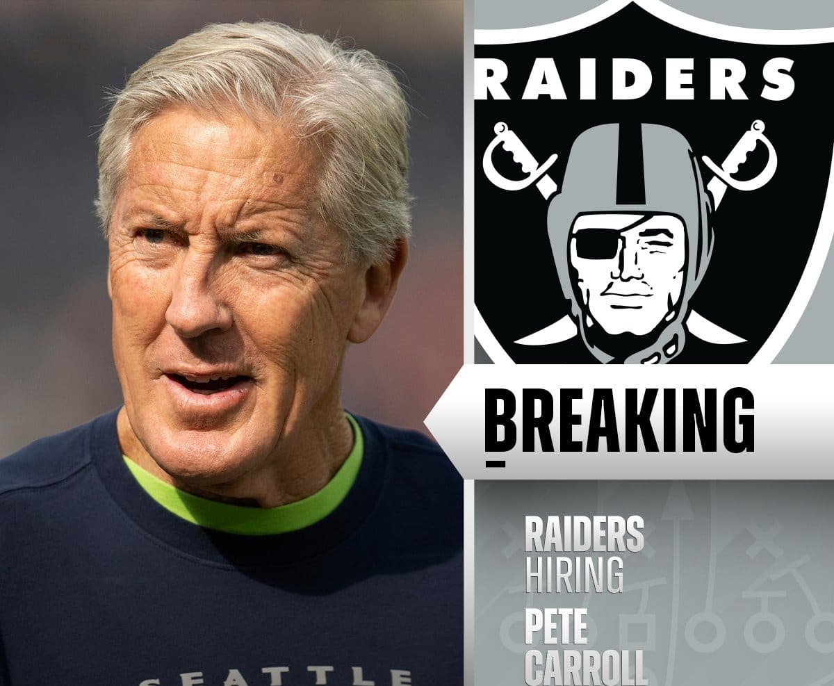 Los Raiders de Las Vegas están negociando un acuerdo para contratar a Pete Carroll.