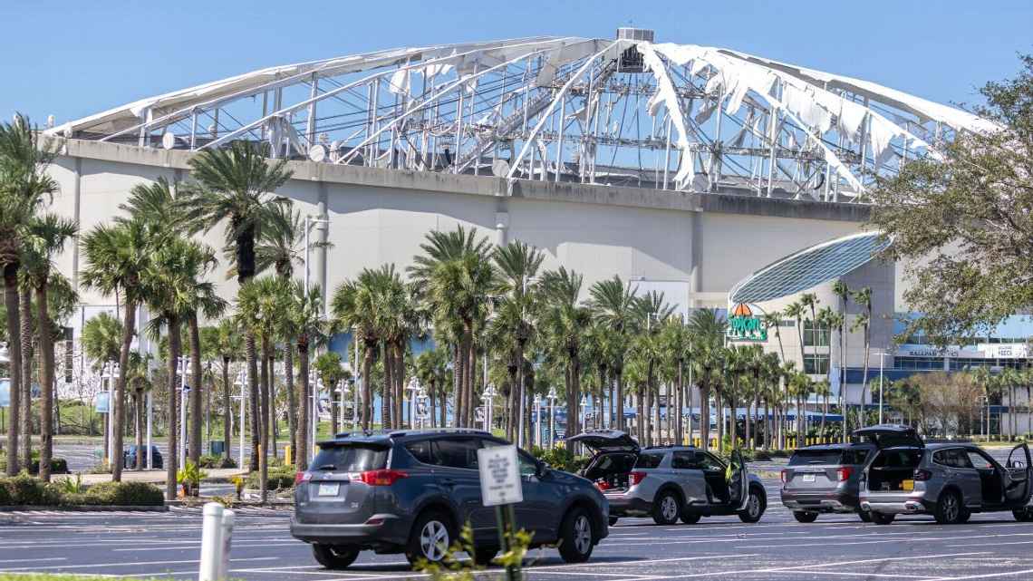 EL ESTADIOD E LOS RAYS QUEDÓ EN PESIMAS CONDICIONES