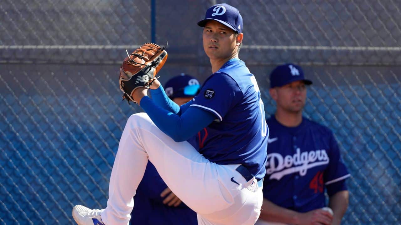 SHOHEI OHTANI EN SESIÓN DE BULLPEN