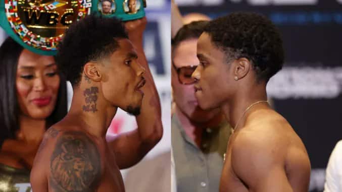 Shakur Stevenson vs Flloyd Schofield; Por el título de peso ligero del CMB de Stevenson.