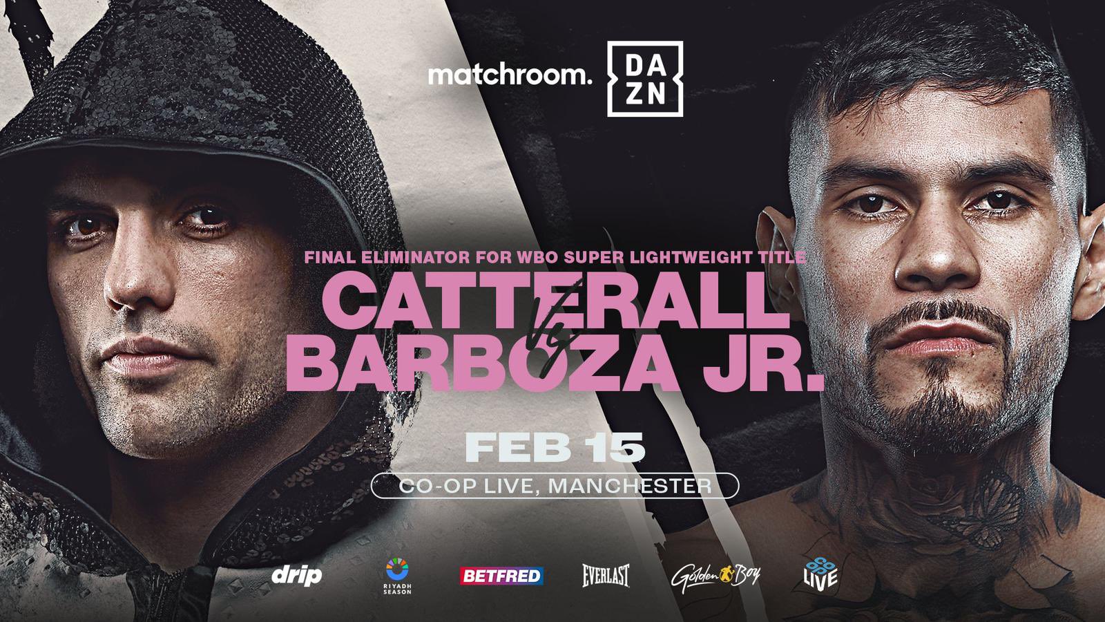 Jack Catterall se enfrentará al invicto estadounidense Arnold Barboza Jr. en una eliminatoria final por el título mundial superligero de la OMB.