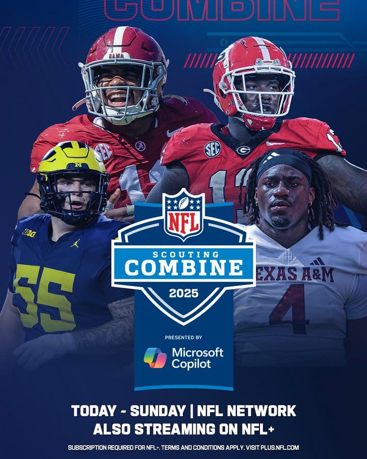 El NFL Combine 2025 dio inicio el día de hoy en Indy.