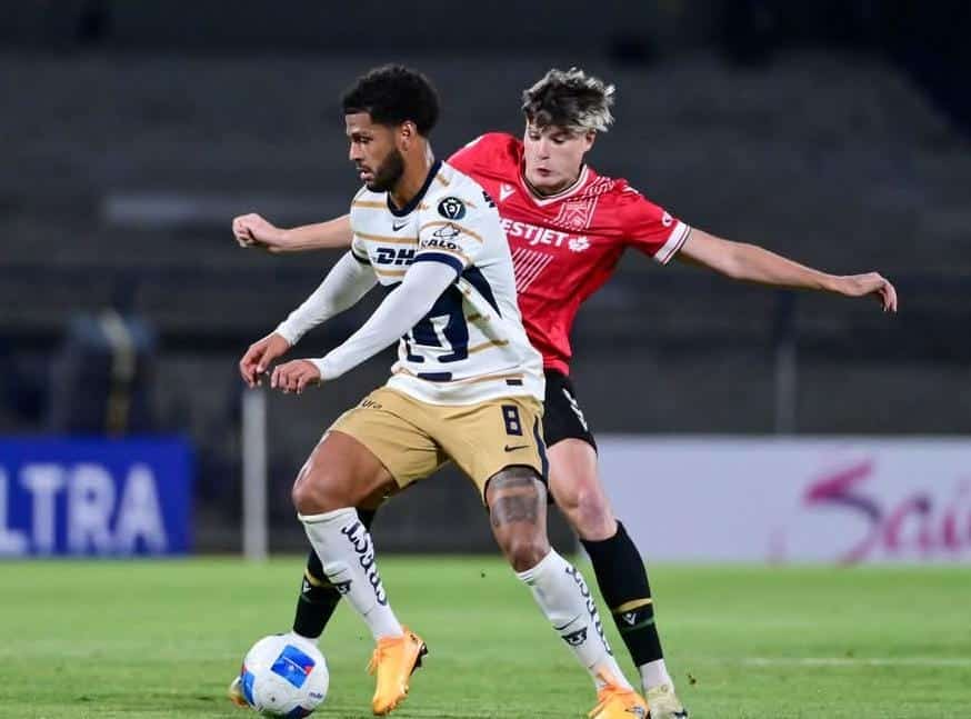 CAVALRY FC DE CANADÁ PURO CONSERVAR SU VENTAJA FRENTE A PUMAS UNAM Y SE QUEDÓ A LA ORILLA DE LOS OCTAVOS DE FINAL DE LA CONCACAF LIGA DE CAMPEONES