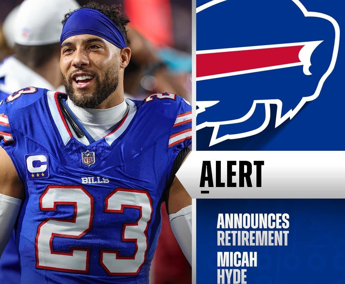 Micah Hyde anuncia que se retira después de 12 temporadas en la NFL.